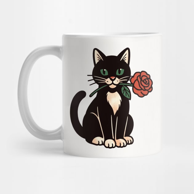 Romantic Tuxedo Cat by CreativeSage